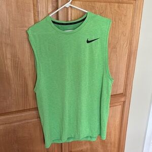 Nike Women's Green Sleeveless Top